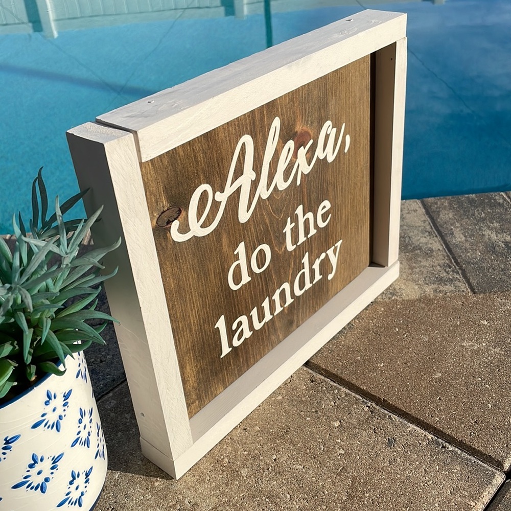 Alexa Laundry Sign - Picture 2 of 4